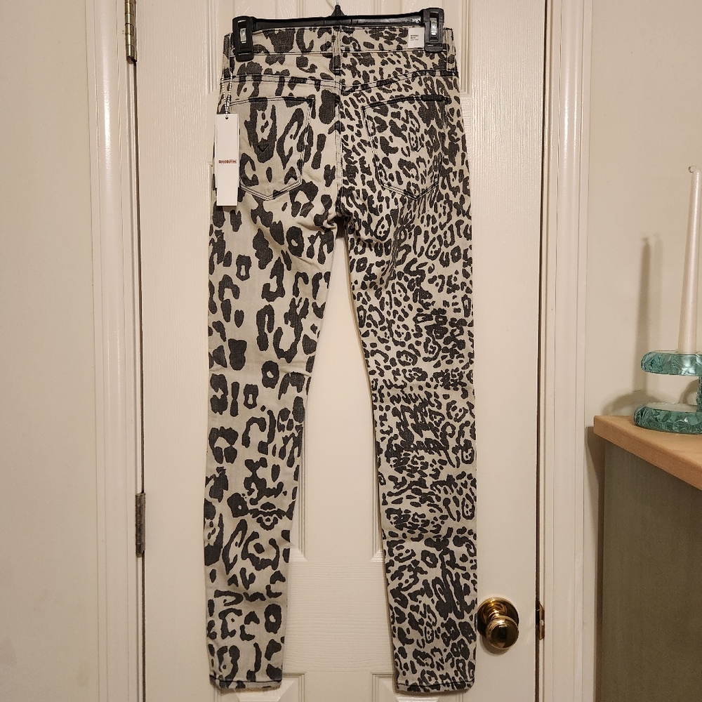 NWT Hudson Jeans Nico Midrise Super Skinny Animal Print size 25 with 29" inseam - Picture 3 of 13
